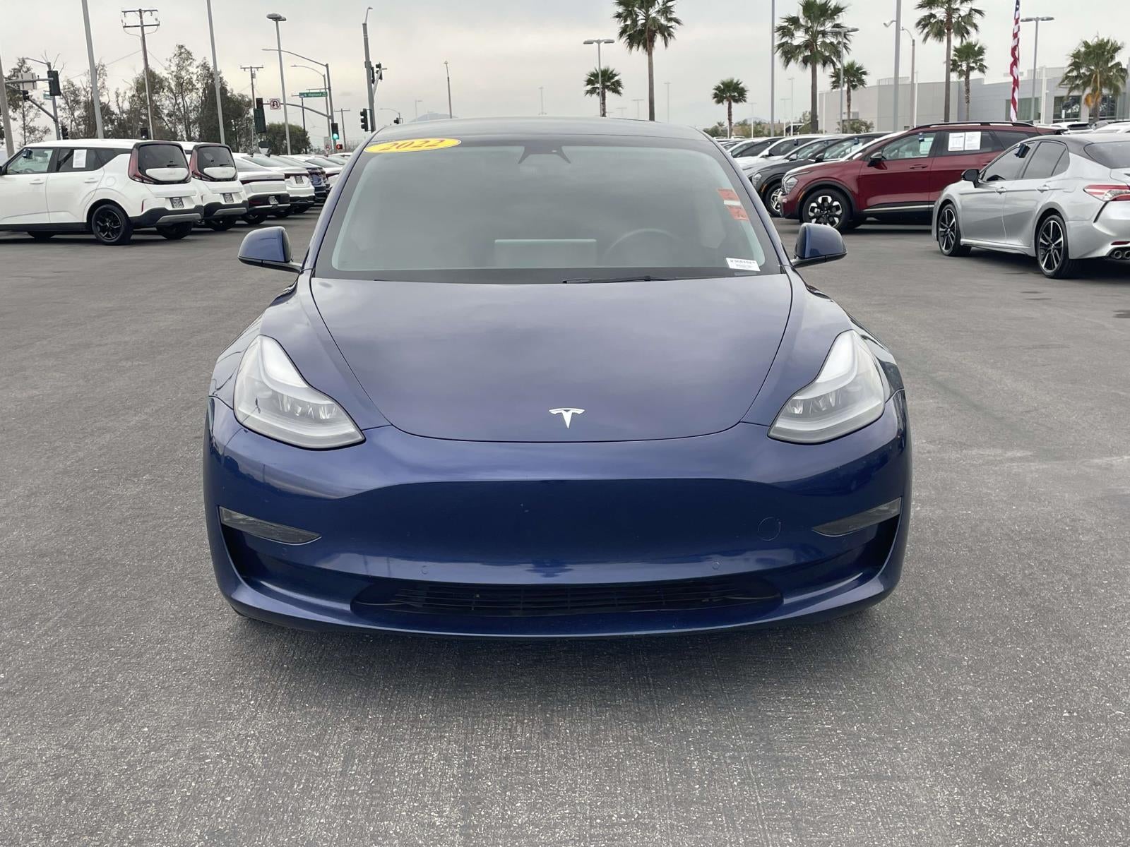 Used 2022 Tesla Model 3 Long Range with VIN 5YJ3E1EB5NF117046 for sale in Fontana, CA